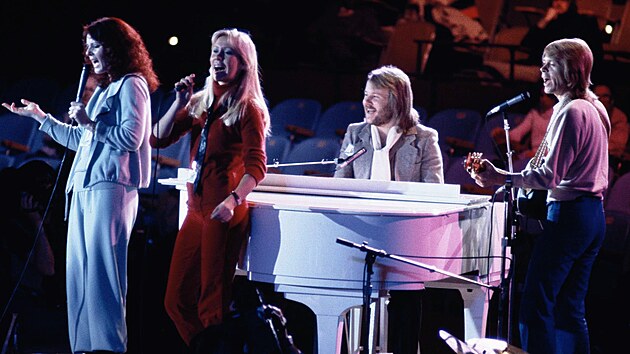 Slavn vdsk hudebn skupina ABBA na snmku z roku 1979
