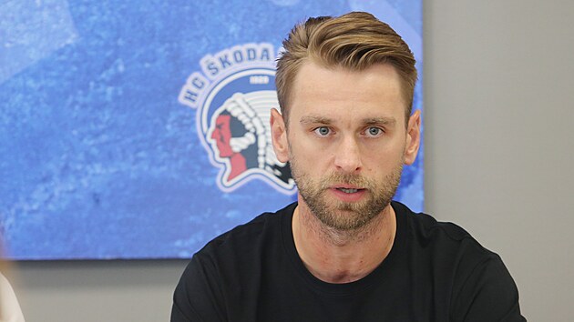 Na tiskové konferenci plzeňských hokejistů se představil nový kapitán Jakub Kindl.