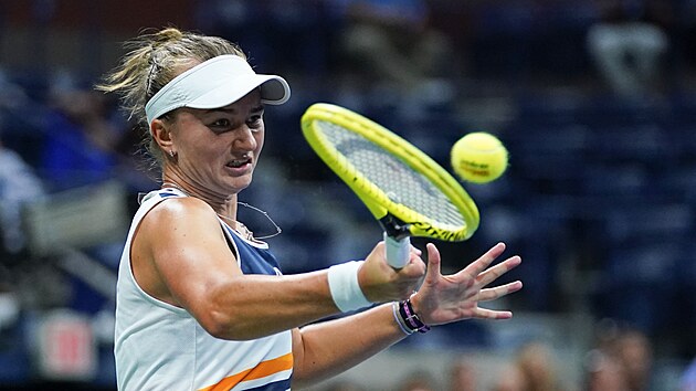Barbora Krejkov ve tvrtfinle tenisovho US Open