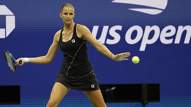 Česká tenistka Karolína Plíšková ve čtvrtfinále US Open