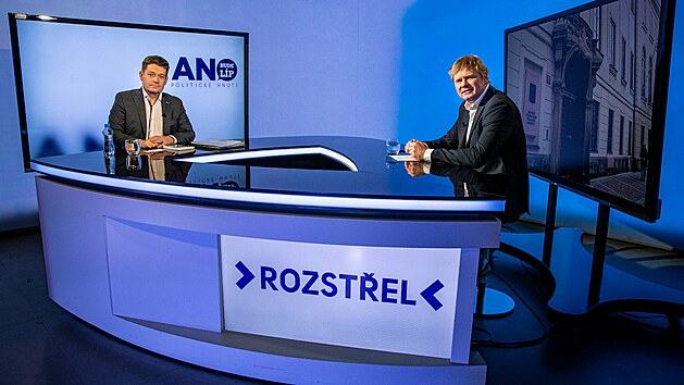 Poslanec Patrik Nacher, kter kandiduje v Praze za ANO hostem poadu Rozstel. (6. z 2021)