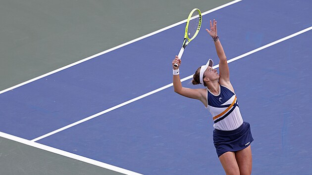 Barbora Krejkov podv ve tetm kole US Open.