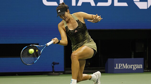 Španělka Garbině Muguruzaová během osmifinále US Open.
