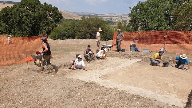 et archeologov objevili antickou mskou vilu v lokalit Bufalareccia.
