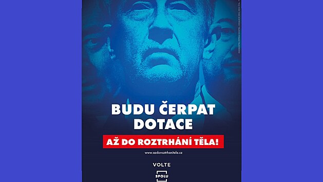Parodie opozi�n� koalice Spolu na p�edvolebn� agitaci ANO.