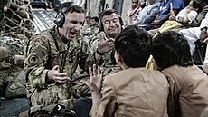 Evakuace posledních afghánských civilist z kábulského letit (30. srpna 2021)