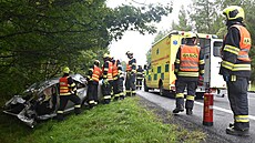 Dopravní nehoda na silnici I/6 u odboky na Olová Vrata. (31. srpna 2021)
