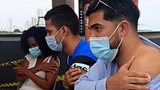 Očkování proti covidu v kolumbijské Cartageně (3. srpna 2021)