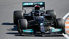 Lewis Hamilton pi kvalifikaci na Velkou cenu Nizozemska