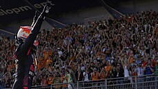 Max Verstappen slaví vít�zství v domácí Velké cen� Nizozemska p�ed svými...
