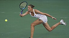 Karolína Plíšková returnuje v osmifinále US Open.