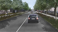 Nov zmodernizovaná ást Svitavské ulice s vyhrazenými jízdními pruhy pro...