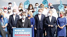 Hnutí ANO zahájilo kampa� k volbám do Poslanecké sn�movny. (2. zá�í 2021)