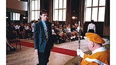 Imatrikulace student Ostravské univerzity v roce 1993