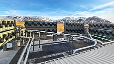 výcarský start-up Climeworks se specializuje na zachycování oxidu uhliitého...