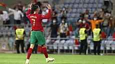 Portugalský fotballista Cristiano Ronaldo se raduje z gólu v zápase s Irskem. | na serveru Lidovky.cz | aktuální zprávy