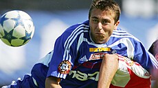 David Rojka v olomouckém dresu v utkání se Slavií