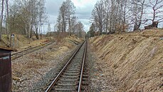 Tra� mezi �luknovem a Mikul�ovicemi doln�m n�dra��m u vle�ky do lomu...