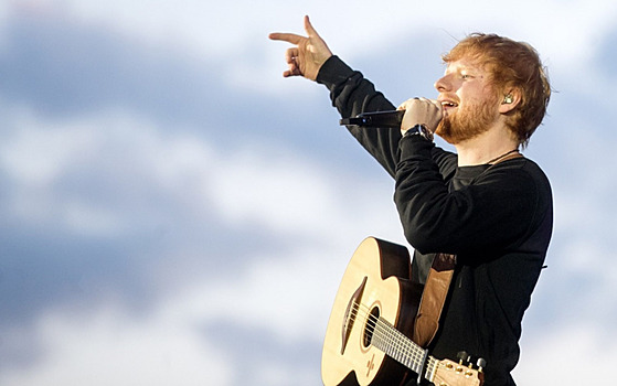 Ed Sheeran na Letiti Letany v Praze (7. ervence 2019).