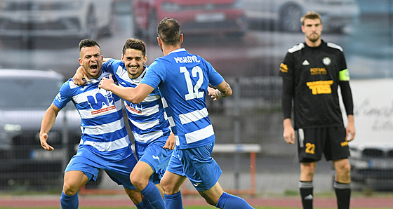 Radost fotbalist Ústí nad Labem.