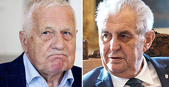 Zleva: Václav Klaus, Milo Zeman