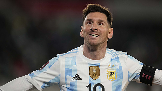 Argentinec Lionel Messi v zápase jihoamerické kvalifikace MS s Bolívií.