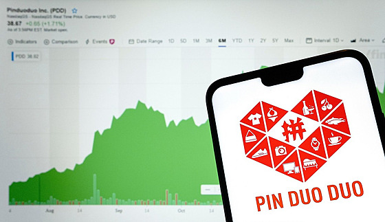 Akcie Pinduoduo letos na akciovém trhu ve Spojených státech odepsaly zhruba 44...