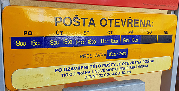 PŘEHLEDNĚ: Pošta zveřejnila, které pobočky od léta zruší