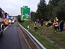 Dopravn nehoda na D6 u Sokolova. (16. z 2021)