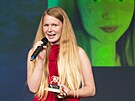 Zvlátní cenu poroty za dtský herecký výkon v dabingu si letos odnesla Tereza...