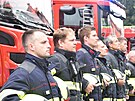 Památku dvou hasi, kteí zemeli v Koryanech, uctili jejich kolegové v...