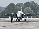 Gripen védských vzduných sil na Dnech NATO v Ostrav