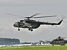 Mi-171 eských vzduných sil na Dnech NATO v Ostrav