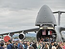 Americký obr C-5M Super Galaxy na Dnech NATO v Ostrav