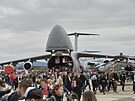 Americký obr C-5M Super Galaxy na Dnech NATO v Ostrav (13. záí 2022)