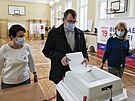 Jedna z volebních místností v ruském hlavním mst. V pátek zaaly v Rusku...