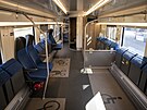 Interi�r nov� vlakov� soupravy, kter� od prosince za�ne jezdit mezi Ostravou,...