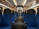 Interi�r nov� vlakov� soupravy, kter� od prosince za�ne jezdit mezi Ostravou,...