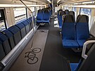 Interi�r nov� vlakov� soupravy, kter� od prosince za�ne jezdit mezi Ostravou,...