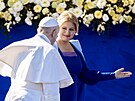 Pape Frantiek a slovenská prezidentka Zuzana aputová
