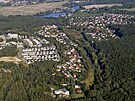 Sdlit Nov Valcha v Plzni. V pozad Borsk pehrada esk dol. (8. 9. 2021)