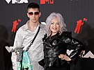 Declyn Lauper Thornton a Cyndi Lauper na MTV Video Music Awards (New York, 12....