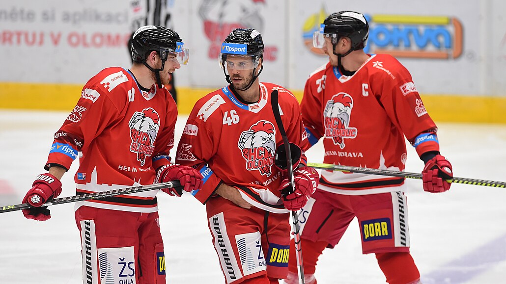 David Krej�í v olomouckém dresu poprvé od návratu z NHL. 