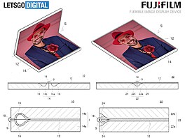 Patent skládacího zobrazovacího zaízení Fujifilm