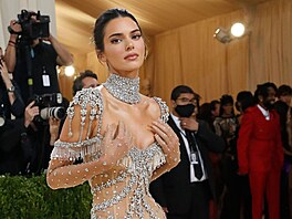 Kendall Jennerová na Met Gala (New York, 13. záí 2021)