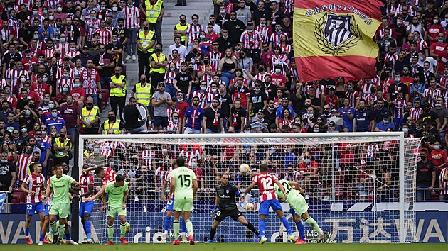 Momentka z utkn panlsk ligy mezi Atltikem Madrid a Athelticem Bilbao