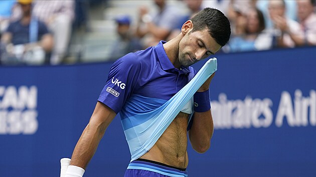 Srb Novak Djokovič ve finále US Open