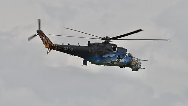 Mi-24/35 českých vzdušných sil na Dnech NATO v Ostravě