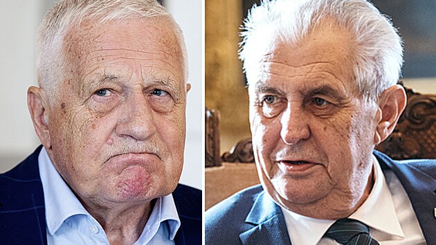 Zleva: Václav Klaus, Milo Zeman