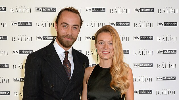 James Middleton a Alize Thevenetov (Londn, 14. listopadu 2019)